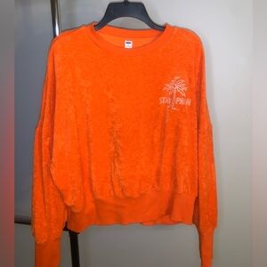 Old Navy Orange “Stay Palm” Graphic Sweatshirt – XL
